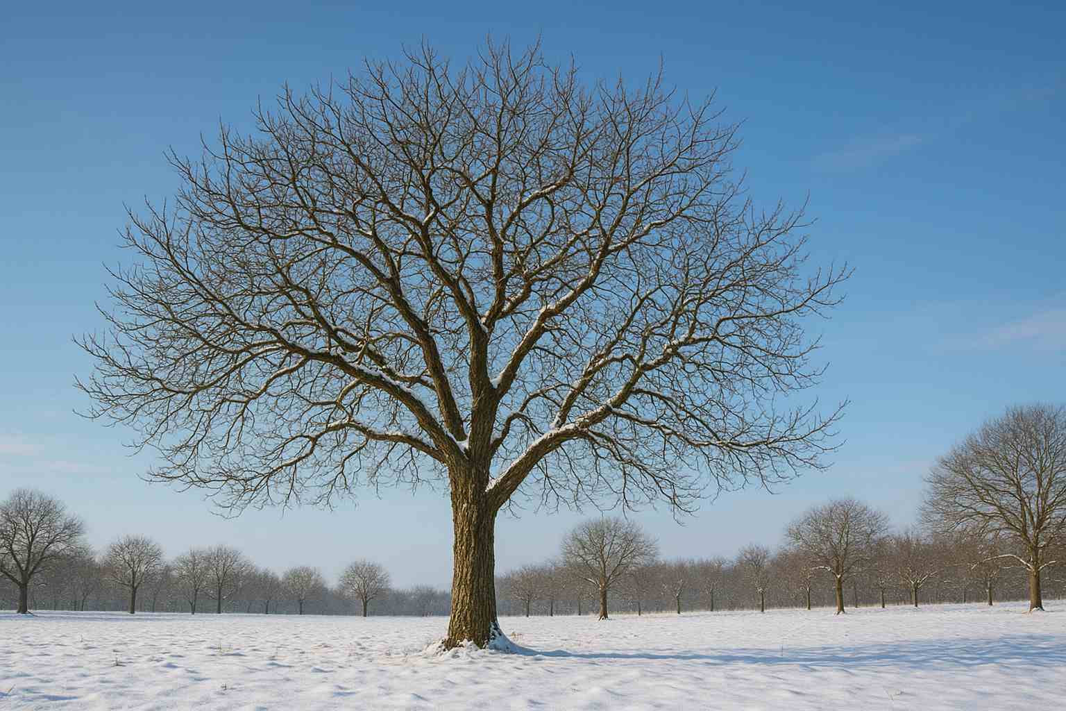 نگهداری درخت گردو در زمستان