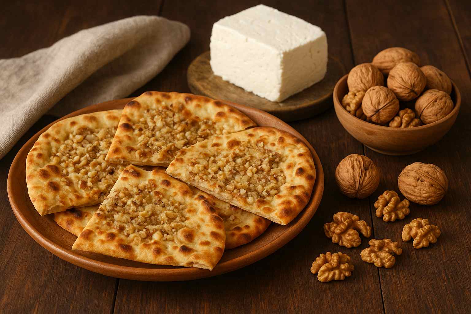 نان پنیر گردو